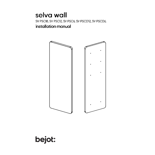 selva wall - installation manual